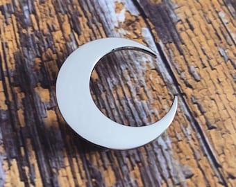 Witchy Crescent Moon Enamel Pin