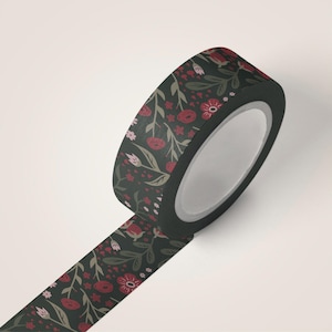 Flores de Morango - Fita Washi