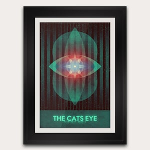 Der Katzenaugen-Nebel - Raumfahrt Postkarte oder Poster - Minimalistische Wissenschaft Wohndekor - NASA Astronomie - Retro futuristisches Design Druck Kunst
