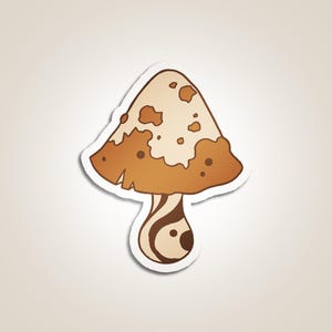 Mushroom - Woodland Ember - Sticker