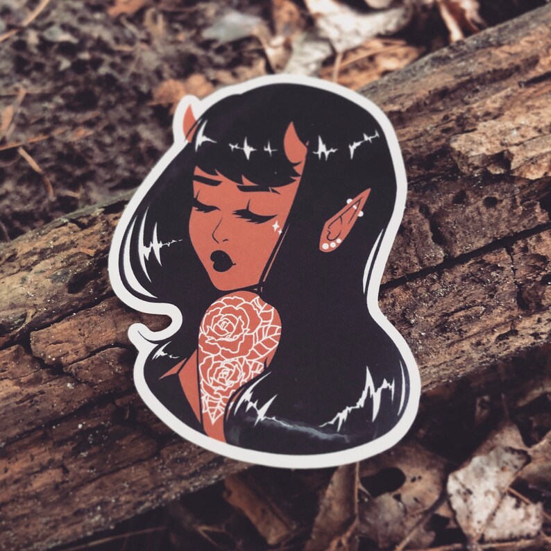 All the Good Girls - 3 Inch - Demon Girl Sticker 