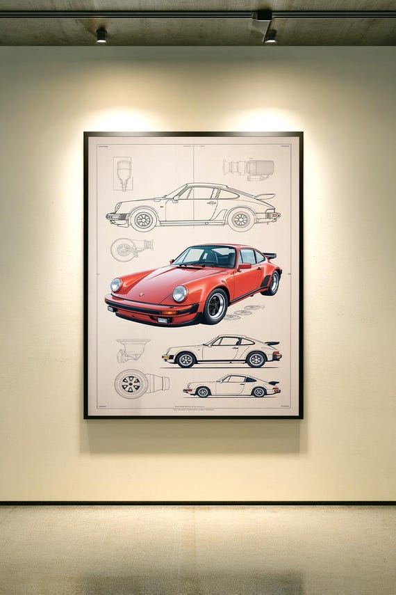 Porsche 911 Turbo 930 Blueprint