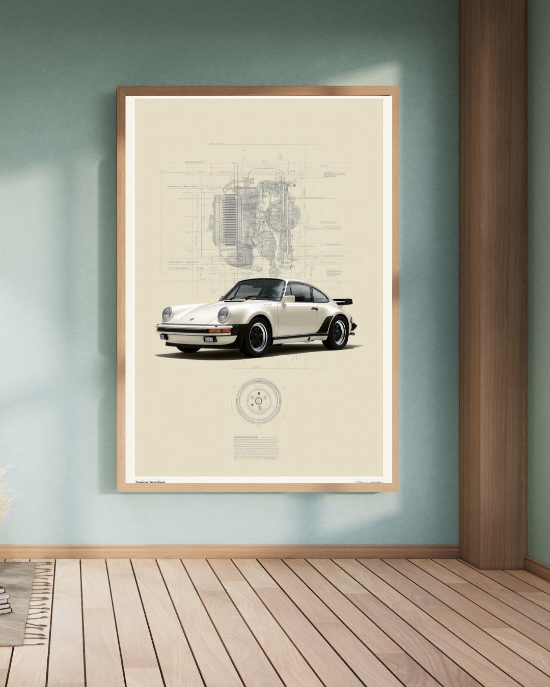 Classic Car Poster Set of 4 Printable, Vintage Automotive Wall Art ...