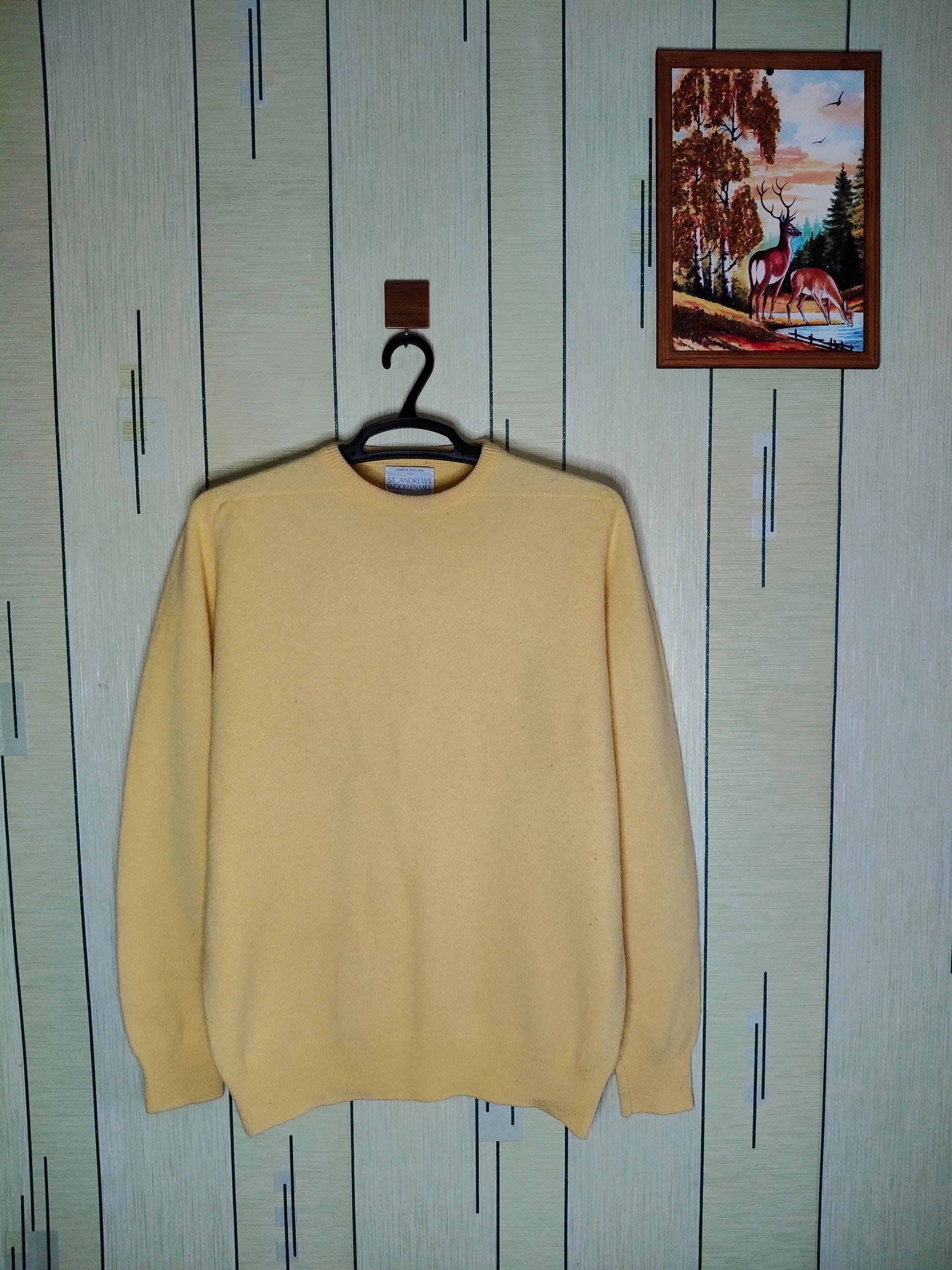 値下げしました。St Andrews セーター L イエロー St Andrews Clothing - Etsy