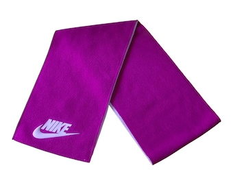 Vintage Nike Air Style Reversible Fleece Women's Scarf | Pink & Fuchsia | Casual Sports Streetwear