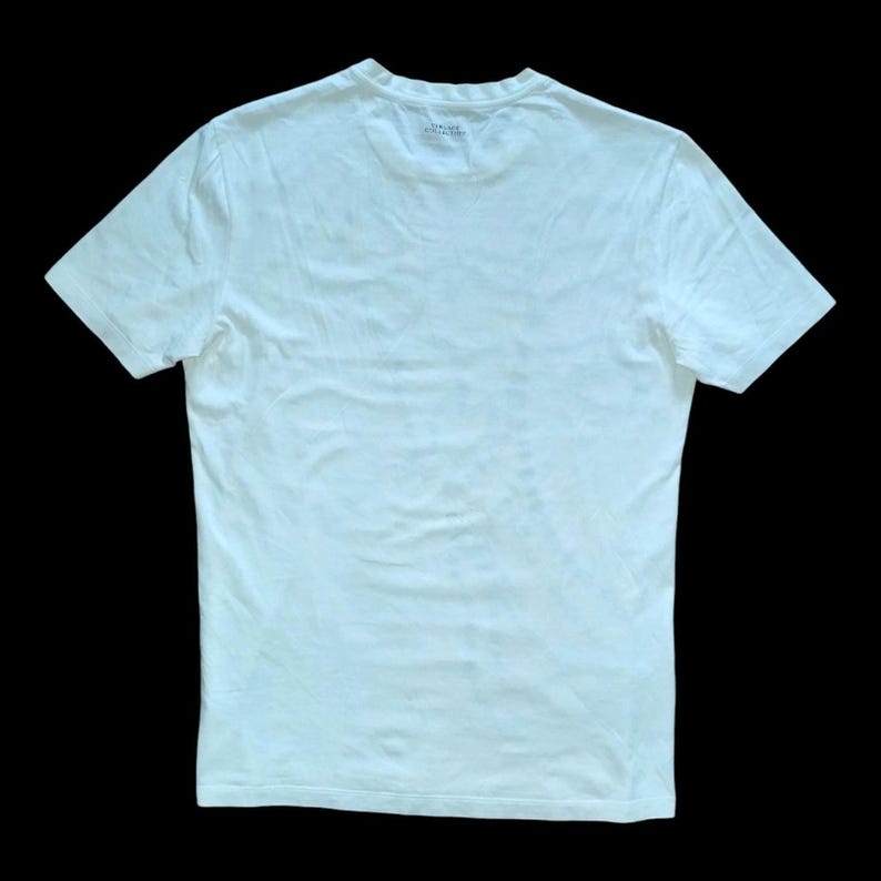Versace Collection Medusa T-Shirt | Iconic Big Medusa Logo Print | White Designer Tee | Size M | Authentic Luxury Streetwear image 2