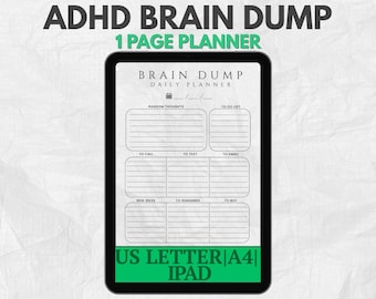 ADHD Daily Planner PDF – Digital Routine and Focus Pages