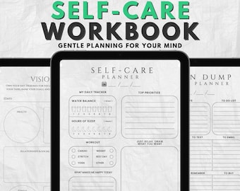 Self Care Reflection Planner – ADHD digital Daily Journal Printable & Digital