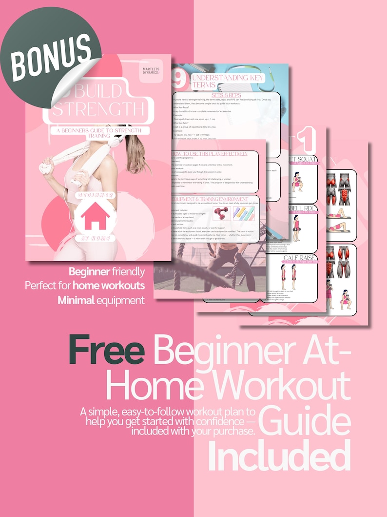 Digital Fitness Planner | 4 Week Workout and Weight Loss Journal | Trainer Designed Health and Meal Tracker for iPad, Android, GoodNotes image 3