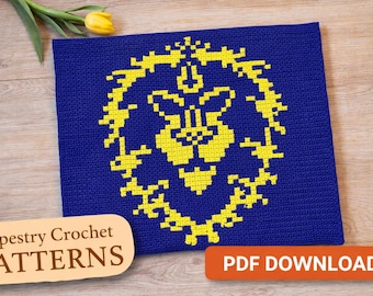 Schema all'uncinetto di Warcraft PDF Alliance World of Warcraft Tapastry