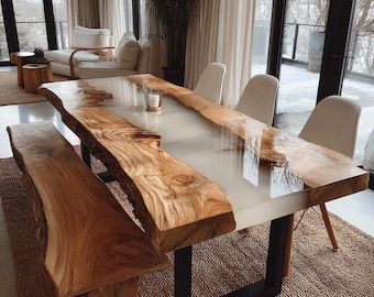 Epoxy Dining Table, Resin Table, Dining Table, Rustic Table, Kitchen Table, Wooden Table, Wood Table, Custom Epoxy Dining Table