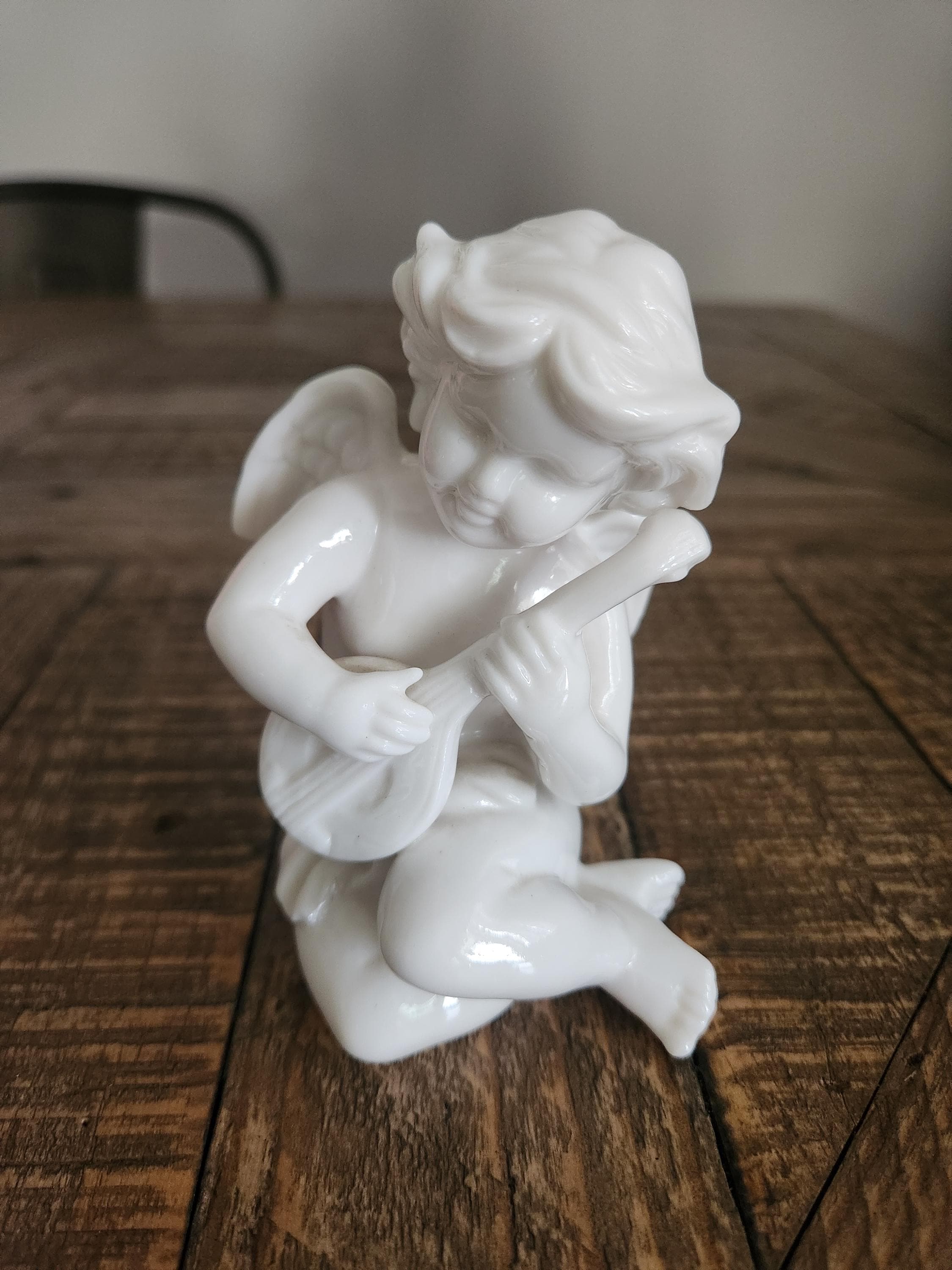 Vintage Ardalt Japan Verithin Porcelain Cherub Figurine - Angel