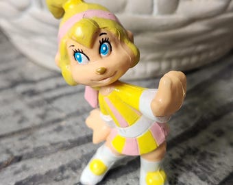 Vintage 1983 Brittany Miller Chipettes Figurine - The Chipmunks Cartoon Collectible Toy