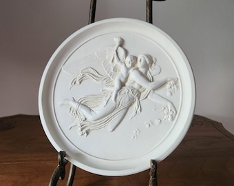 Bertel Thorvaldsen "Spring" Bas-Relief Plaster Wall Plaque - Facsimiles Ltd. Nashua NH
