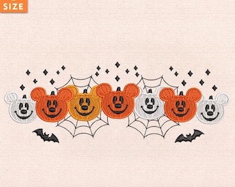 Spooky Season Embroidery File, Halloween Pumpkin Embroidery, Cozy Fall Crewneck Design, Ears Pumpkin Embroidery, Instant Download