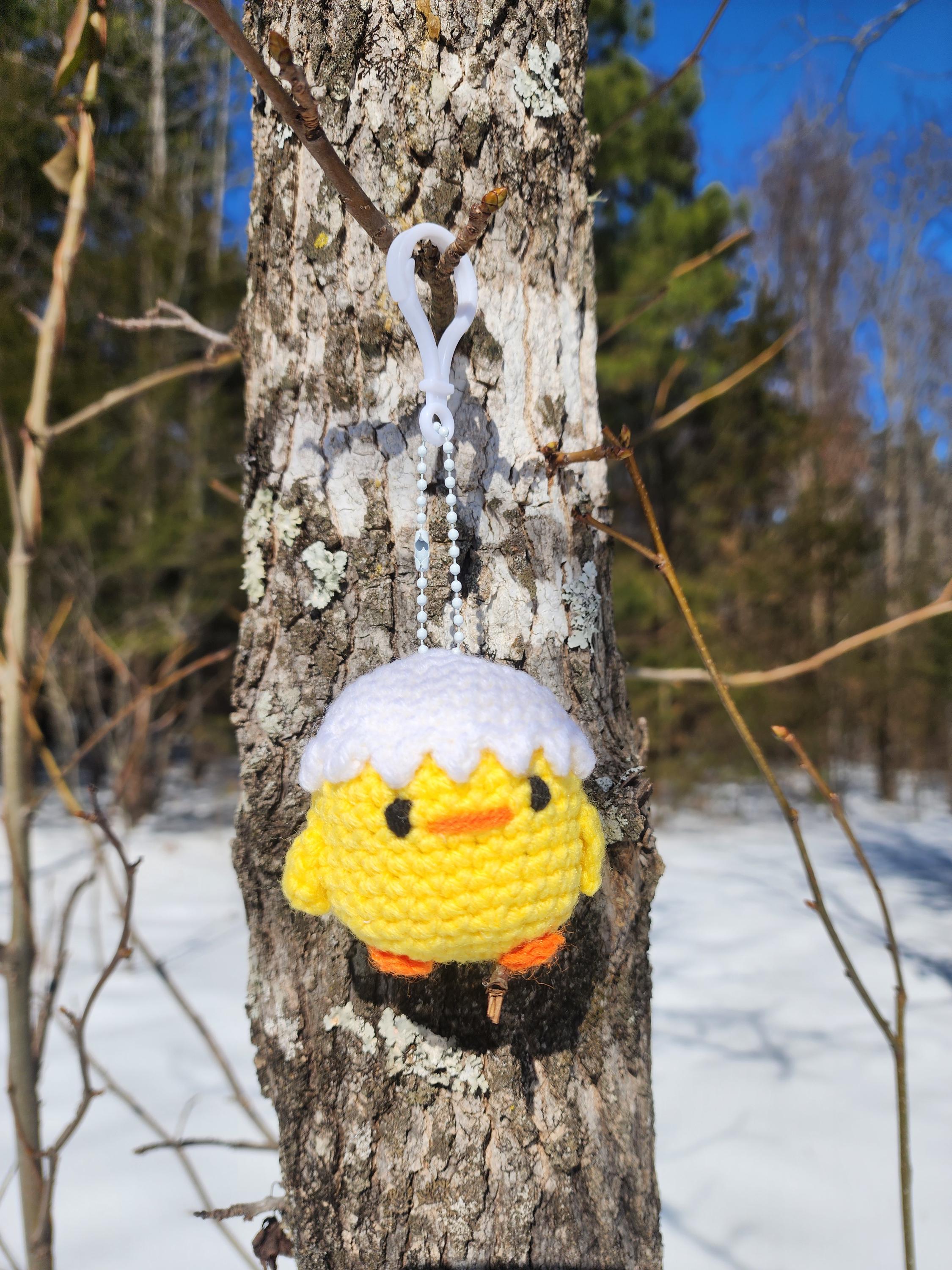 Crochet Chick Keychain - Etsy