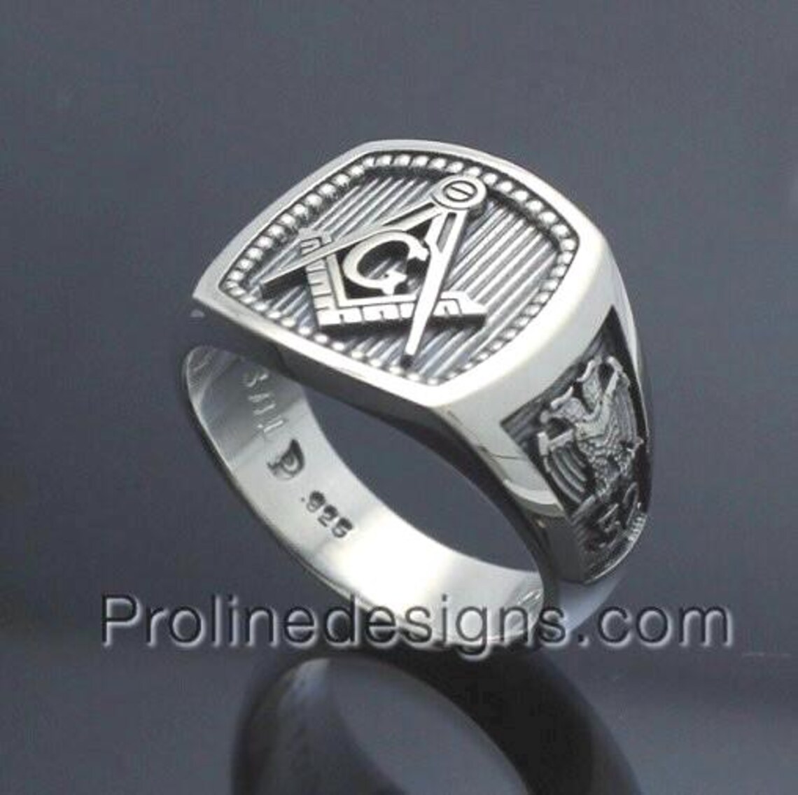 Silver Scottish Rite Rings Masonic Scottish Rite Ring in Sterling Silver ~ Style 034 - Etsy