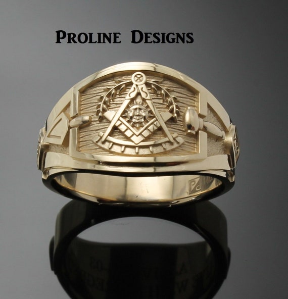 Buy Past Master Ring Signet Ring Masonic Freemason Jewelry Master Mason  Gift Masonry Sterling Silver 925 24k-gold-plated All Seeing Eye Online in  India - Etsy