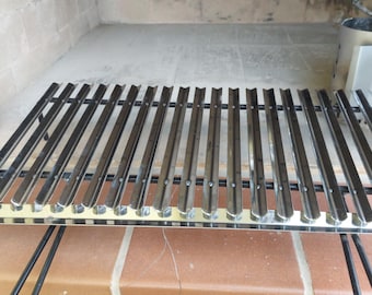 AISI 430 stainless steel BBQ grill, professional barbecue grill, fireplace and ember grill, Made in Italy, various sizes