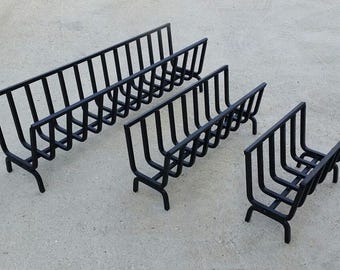 Iron Log Holder for Fireplace and BBQ – Indoor/Outdoor Log Holder – Firewood Holder for Stove, Fireplace, and Barbecue