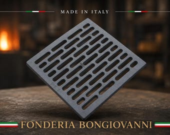 Grille de cheminée et de poêle en fonte – Grille à cendres résistante aux hautes températures – Pièce de rechange universelle pour poêles à bois et cheminées