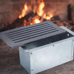 Fonderia Bongiovanni | griglia in ghisa | cenere camino | cassetto raccolta cenere | camino barbecue stufa | diverse dimensioni
