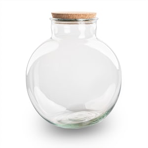 Terrarium fles met kurk - Bolder Bob - Ø 30 cm ↑ 31 cm - Zonder LED-kurk
