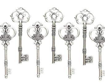 Set of 7 Yemaya Keys: Spiritual Talisman for Protection, Balance