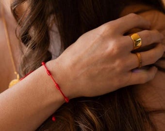 Pulsera Roja de 7 Nudos
