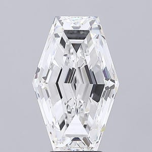 Raute Step Cut Lab Grown Diamant 6,03 Ct E VVS2 IGI Zertifiziert | Drachenform Lose Diamant | Einzigartige Step Cut Diamant Verlobungsring