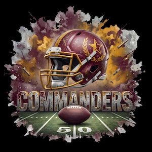 Images PNG de maillots de football Commanders, T-shirt Commanders, Sublimation pour équipe de football, Illustrations pour équipe de football, Téléchargement numérique