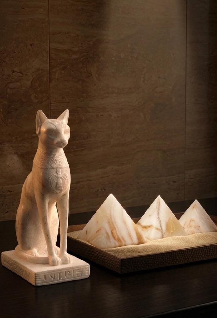 Alabaster pyramid - Etsy 日本