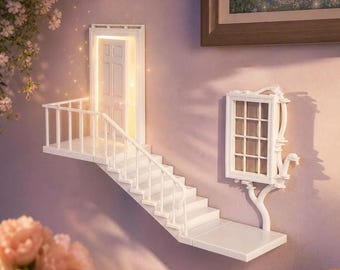 Afnan Gifts Fairy Door Wall Shelf Decor (30 cm x 23 cm)
