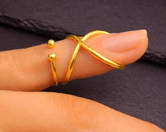 Arthritis Finger Splint Ring | Sterling Silver Joint Support