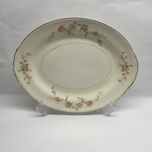 Homer Laughlin 12 inch Platter Nautilus Eggshell 1946 Georgian