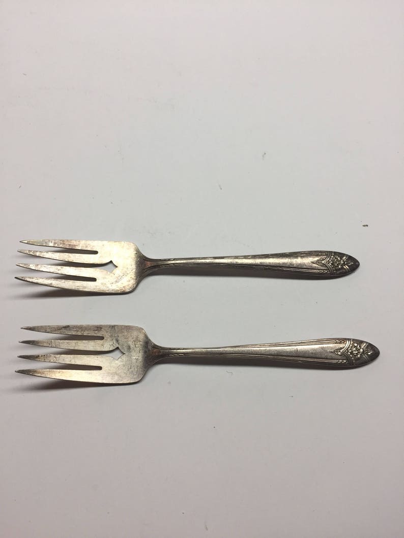 Vintage William A Rogers A 1 Plus Oneida LTD Meat Forks image 4