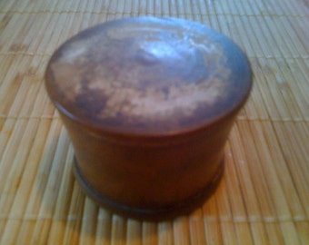 Antique Treen Wooden Snuff Box