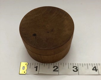 Snuff Box Treen with Lid 2 inch