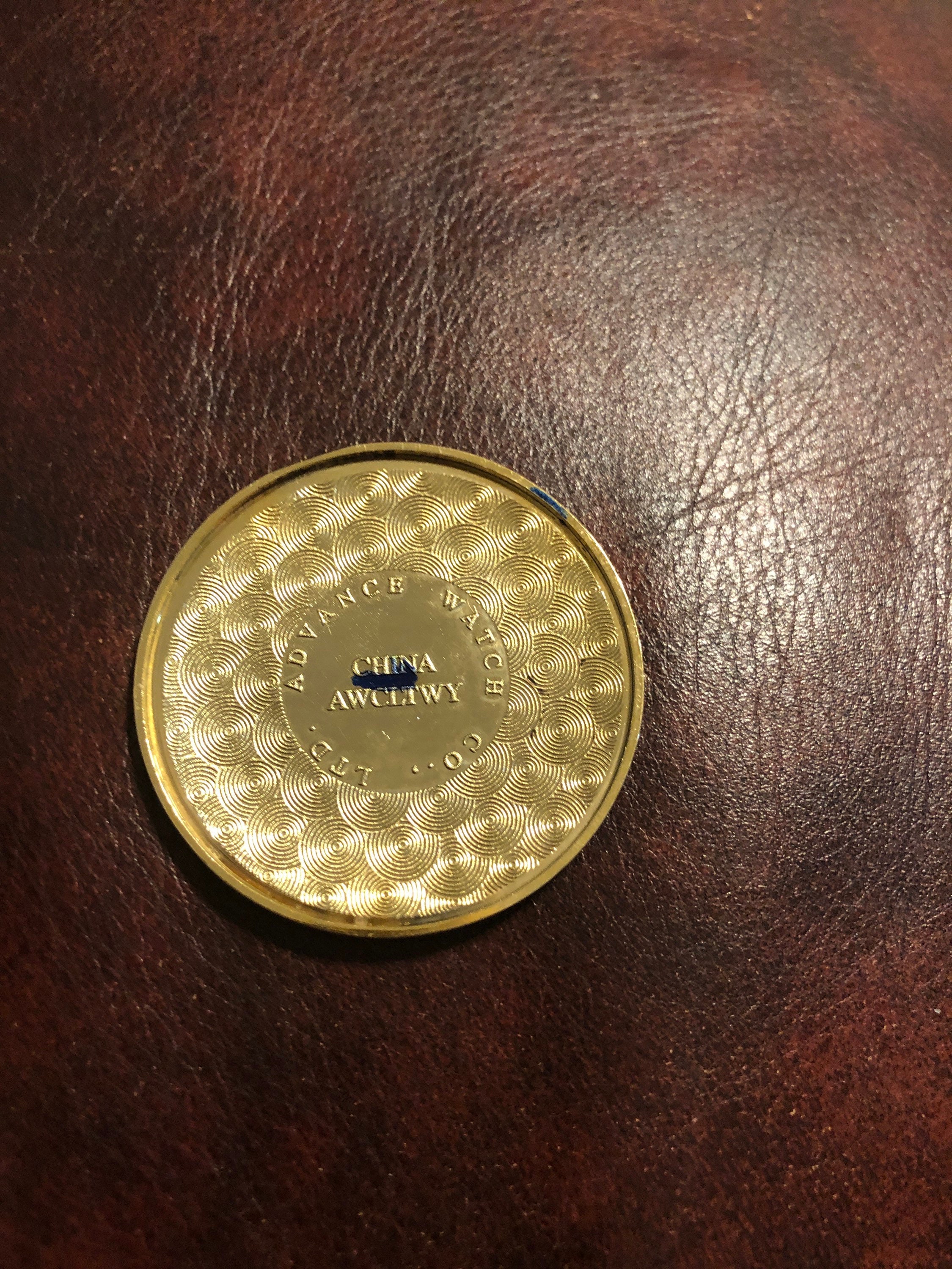 Vintage LTD Advance Pocket Watch Gold Plated Quartz, Japan 