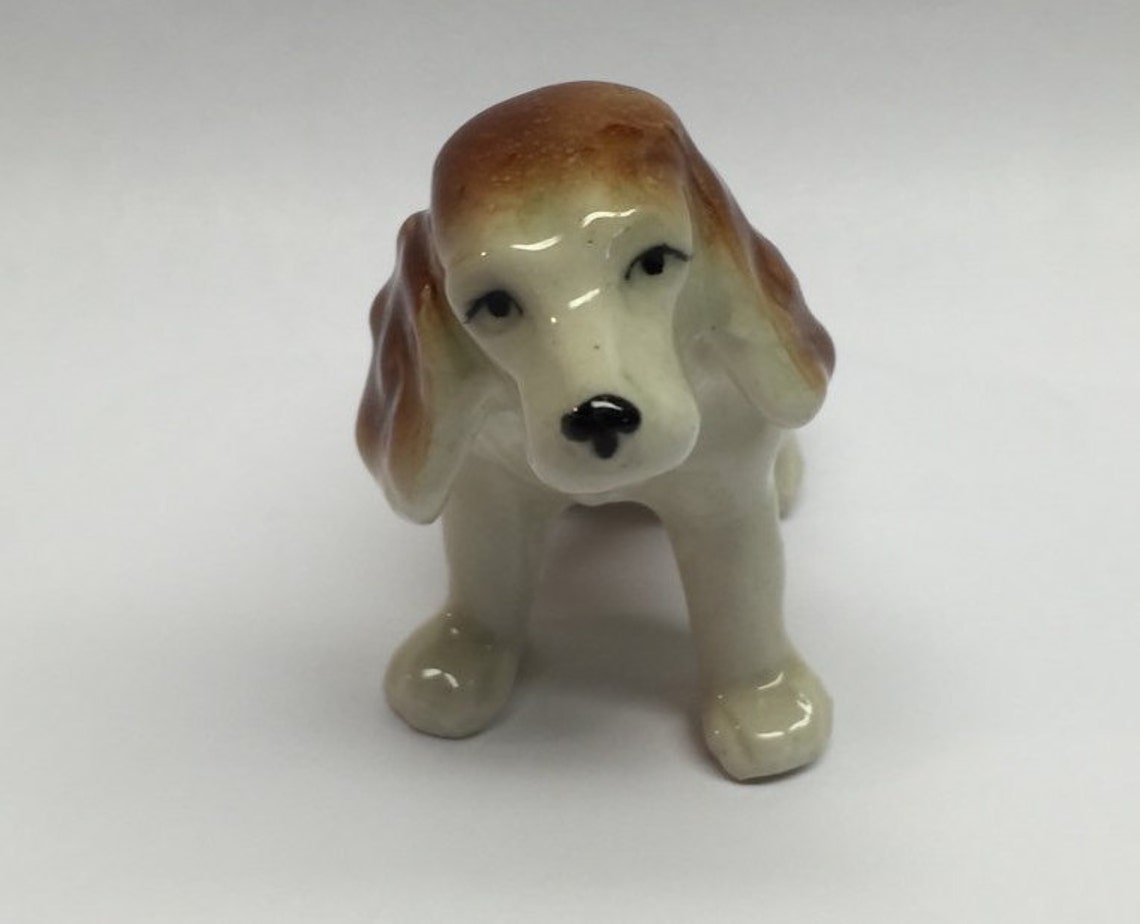Hund Figur Englisch Spaniel markiert Japan 3 x 3 Etsy