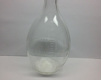 Vintage  MacBick Medical laboratory Apothecary Bottle Pyrex Large 2000 ml 12 inches tall.. Rare