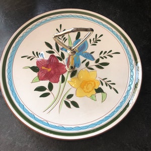 Stangl Country Garden Serving Plate Hand Painted Oven Proof