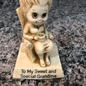 Vintage RW Berries Sillisculpt: &quot;To My Sweet Grandma&quot; Figurine