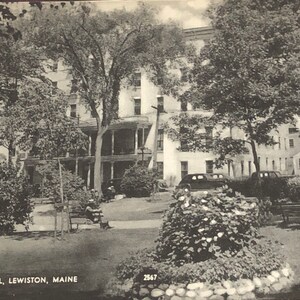Vintage Lewiston, Maine Postcard Dewitt Hotel