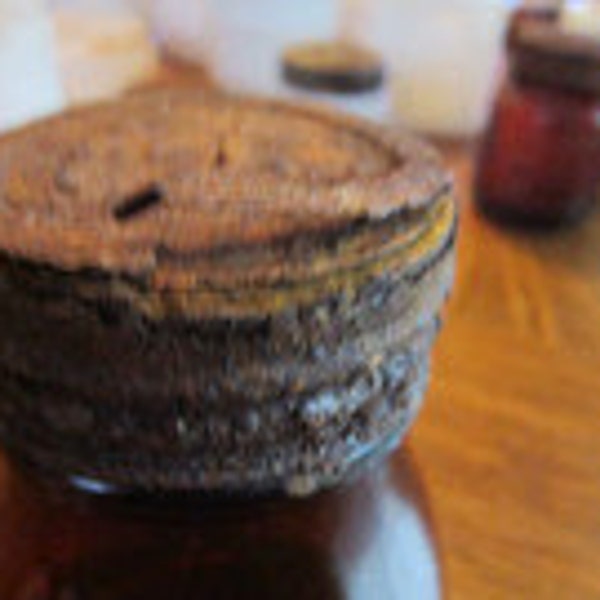 Amber Glass Jar Etsy