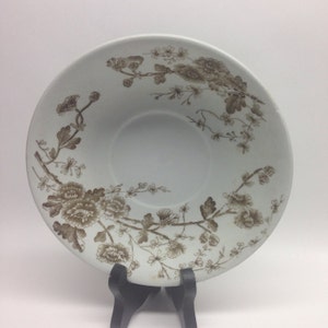 Antique Saucer 1880 W.H. Grindley & Co. in the &quot;Spring&quot; pattern  6 in ironstone