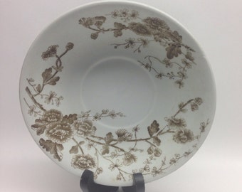 Antique Saucer 1880 W.H. Grindley & Co. in the "Spring" pattern  6 in ironstone