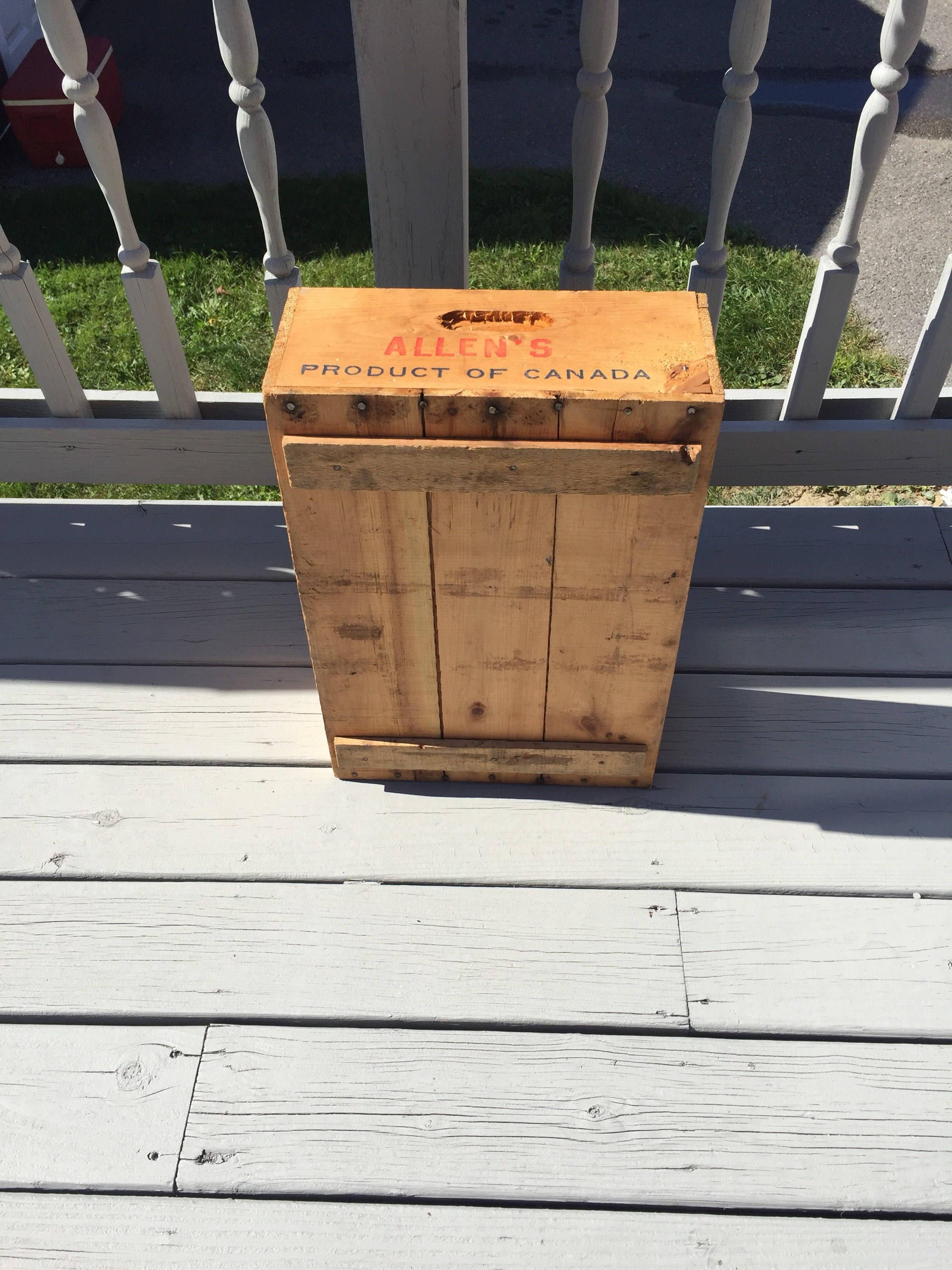 Vintage Maine Blueberry Box Wooden Crate Box Allen's Etsy