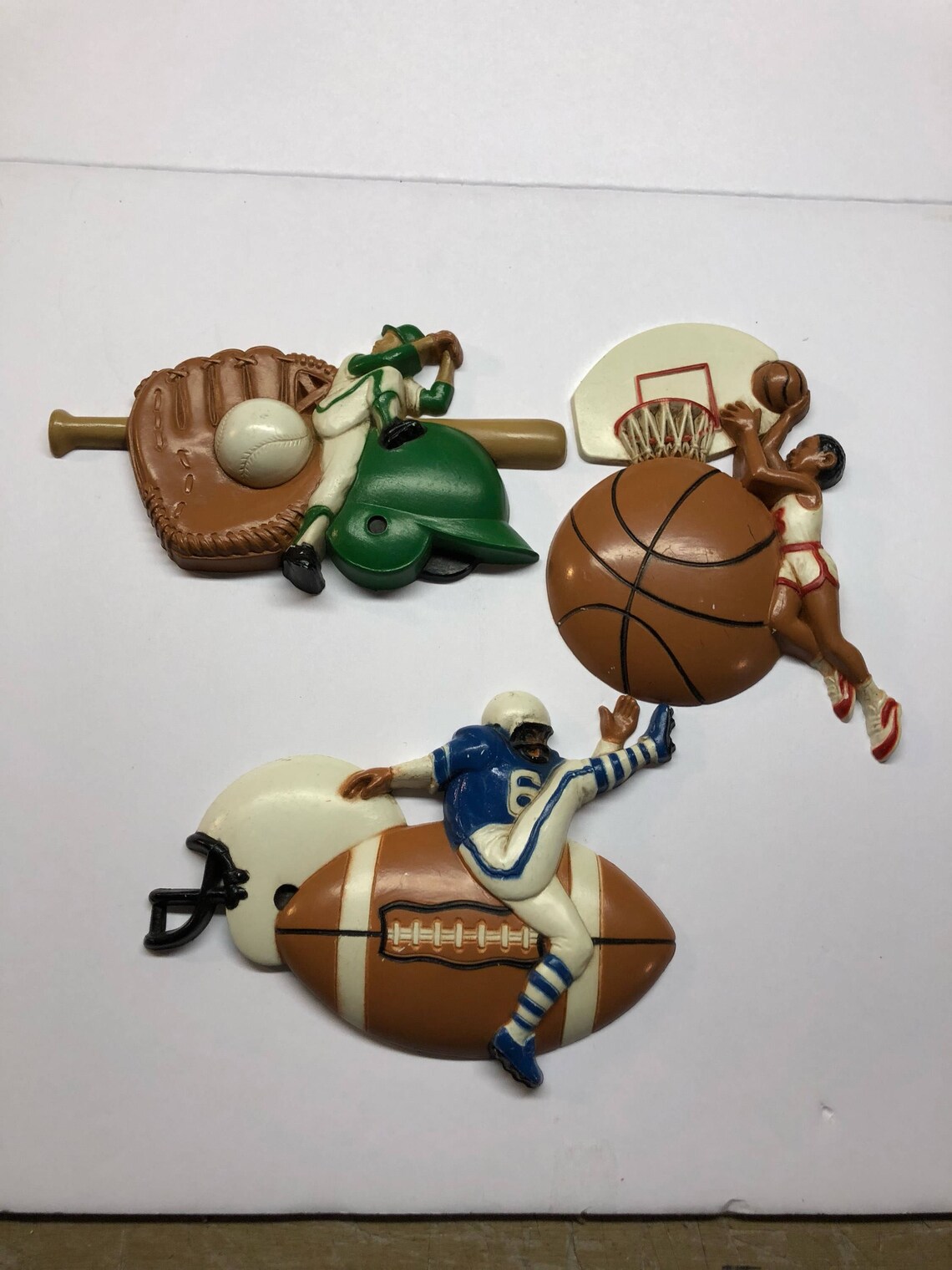 Homco Football Wall Hanging 1991 Sports Wall Plaque Vintage Etsy