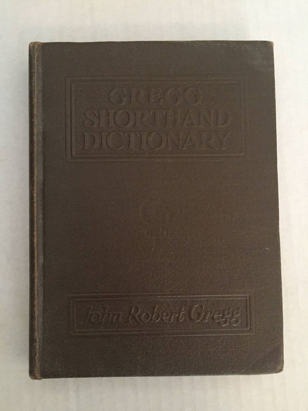 Vintage Shorthand Dictionary Reference Book Gregg 1930 Brown Etsy